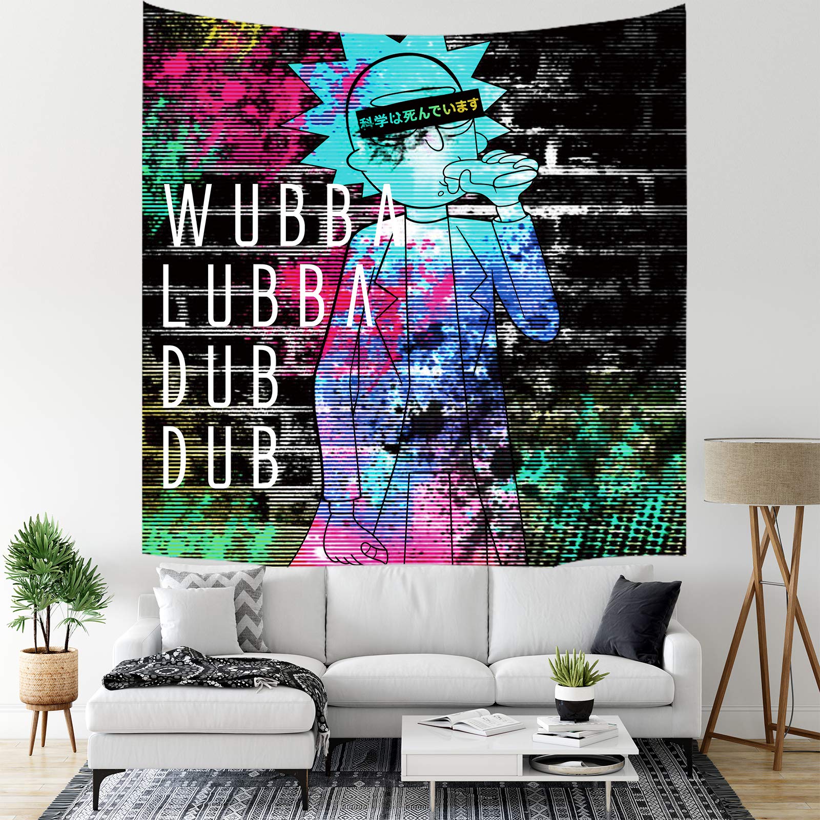 Anime Tapestry Wall Hanging - DIOVMA Large 59x51 Inch Japanese Art Blanket for Living Room, Bedroom & Dorm Decor | Perfect for Anime Fans, Gift Giving & Themed Party Backdrop