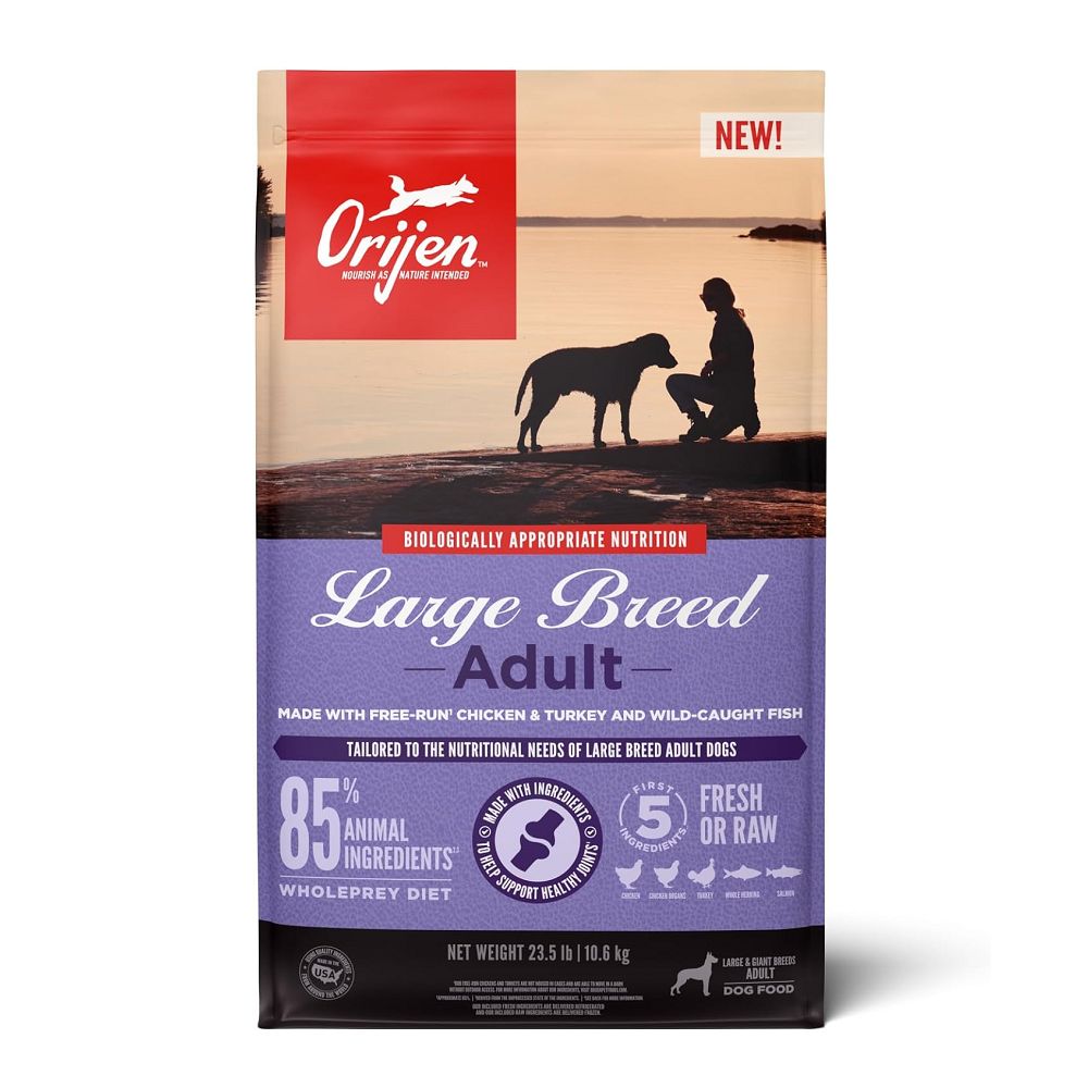 Premium Large Breed Adult Dog Food with Chicken & Turkey - High Protein Dry Kibble for Big Dogs - Made in USA - Ideal for Active & Senior Large Breeds