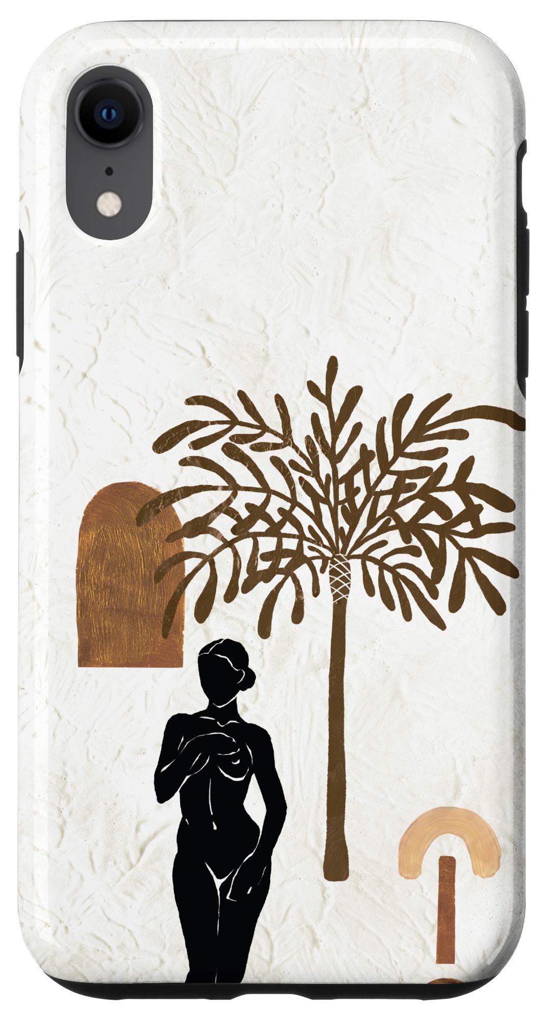 iPhone XR Phone Case - Abstract Feminine Goddess Geometric Design, Slim Protective Cover for Women | Perfect for Daily Use, Work & Travel