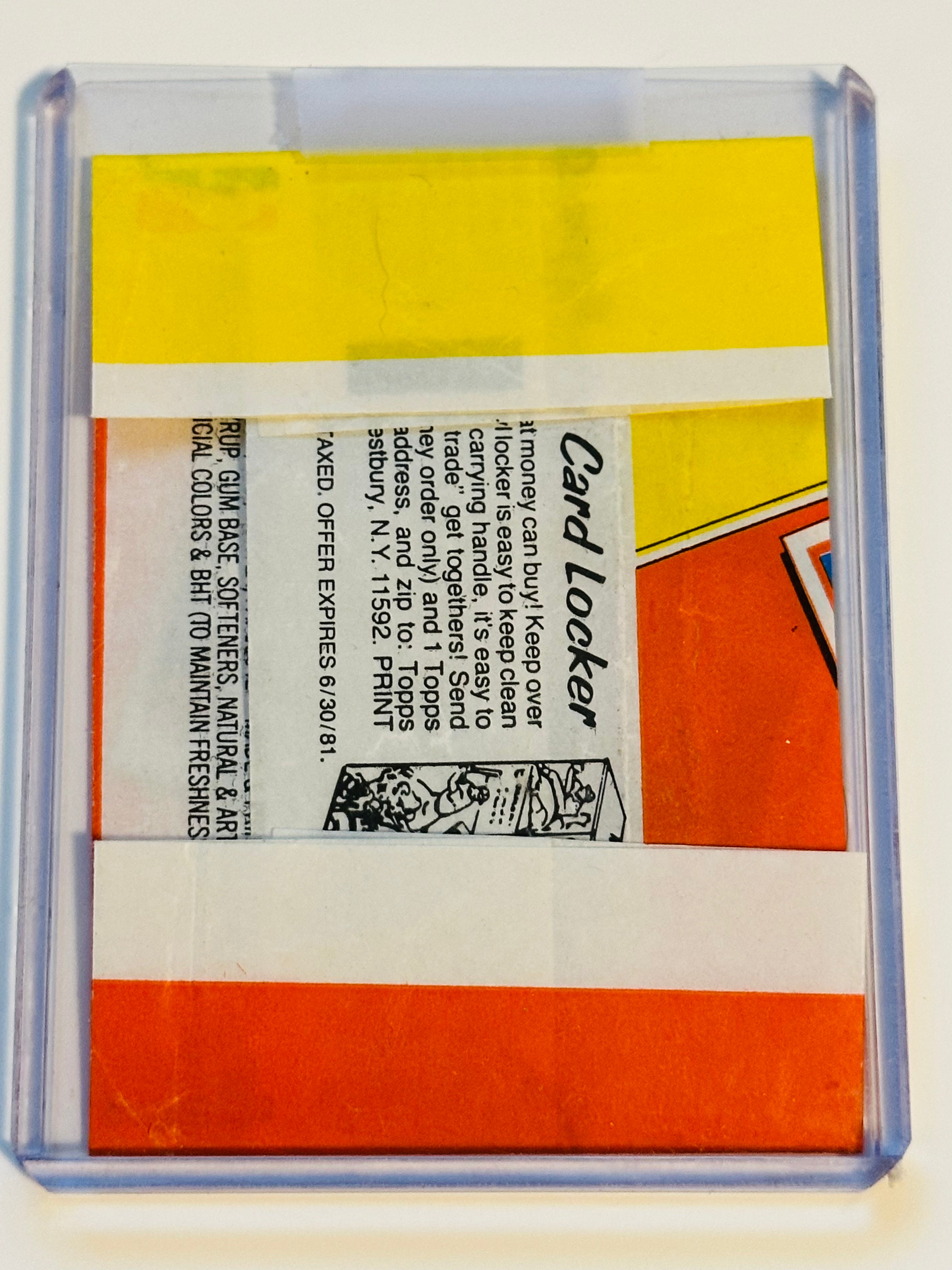 1980-81 Topps Basketball Wrapper - Vintage NBA Trading Card Pack - Perfect for Collectors, Display & Memorabilia