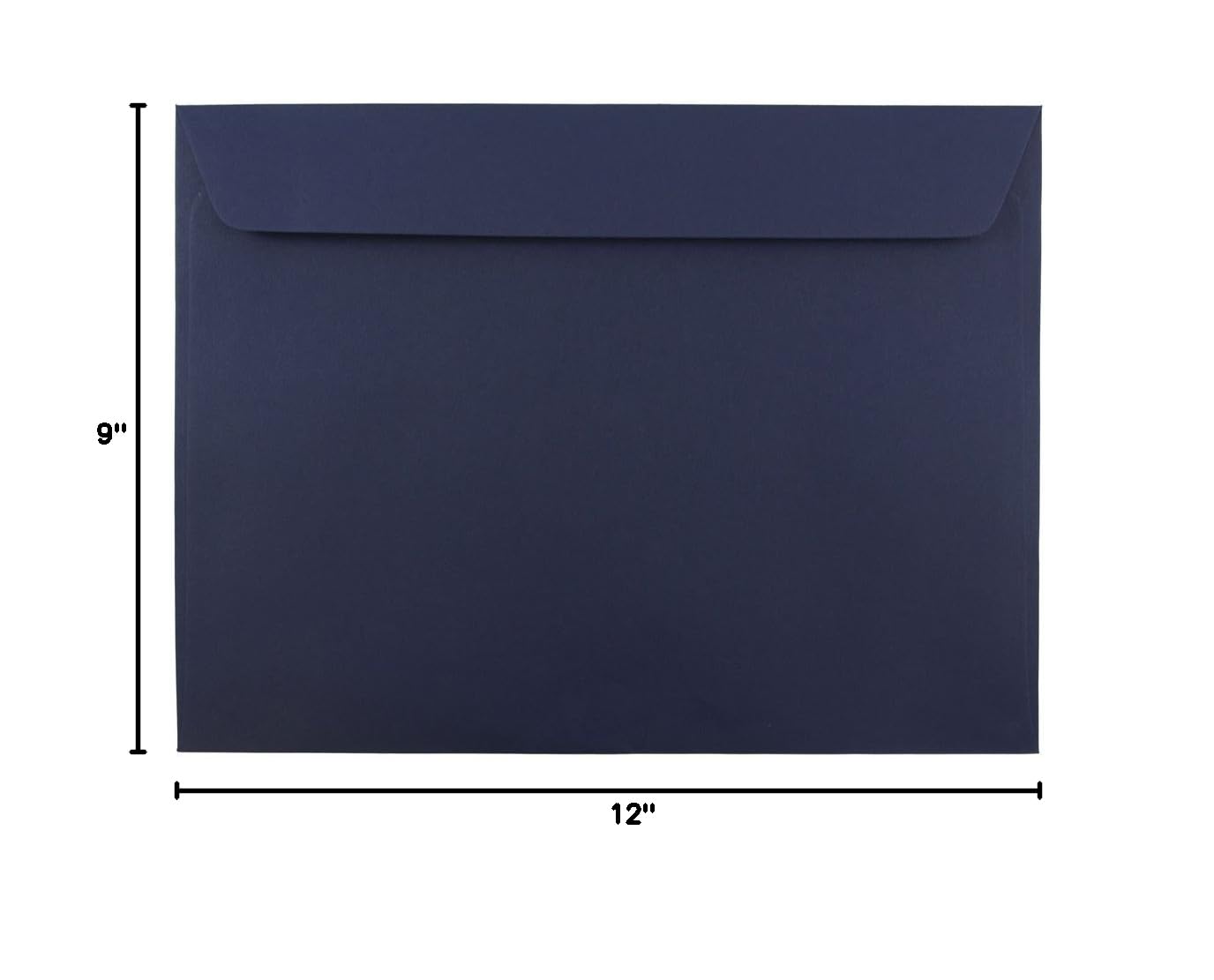 Premium 9 x 12 Navy Blue Booklet Envelopes by JAM PAPER - Bulk Pack of 500 - Perfect for Business Mailings, Wedding Invitations & Office Correspondence