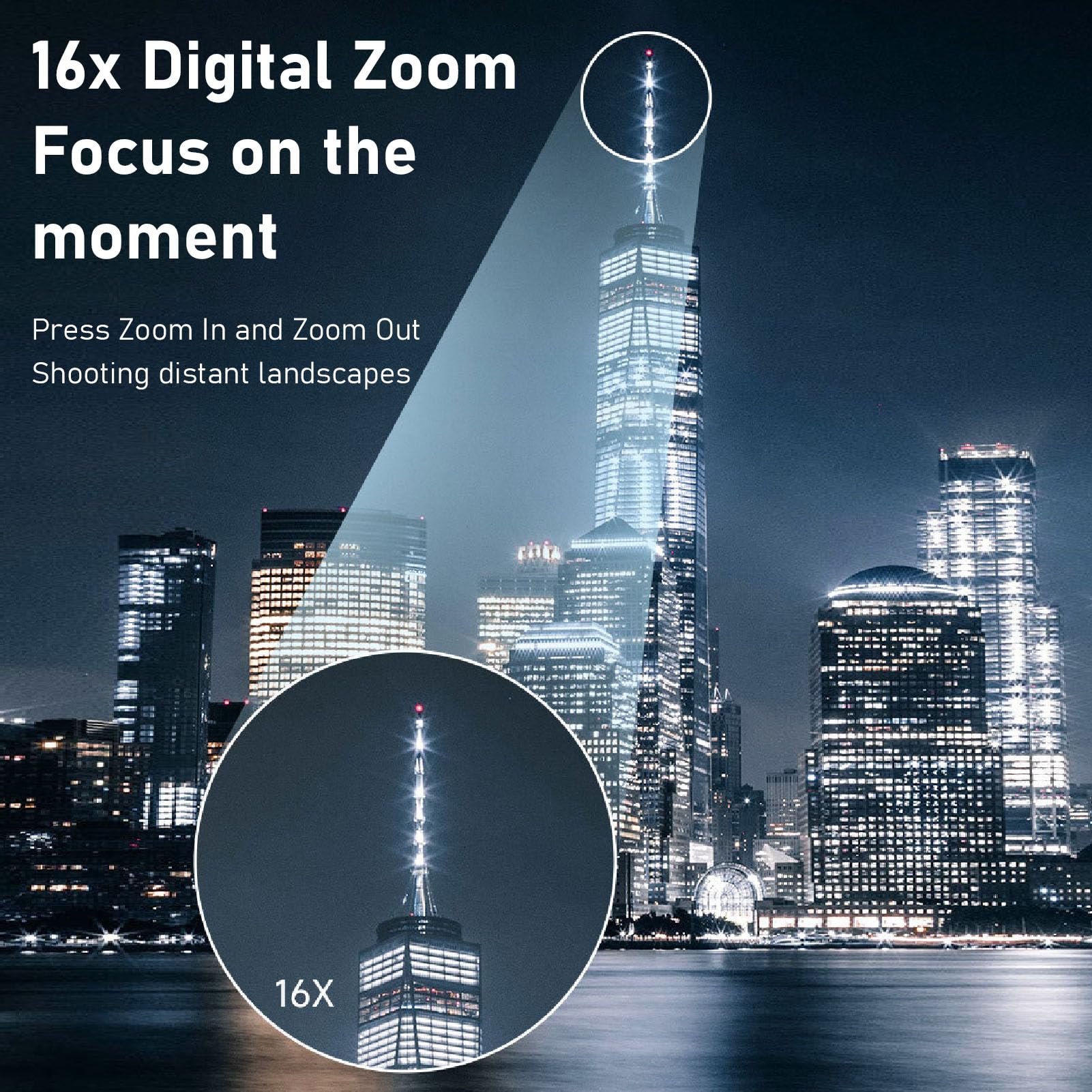 16MP Ultra HD Camera with 1080P Video & 16X Zoom - Perfect for Travel Photography