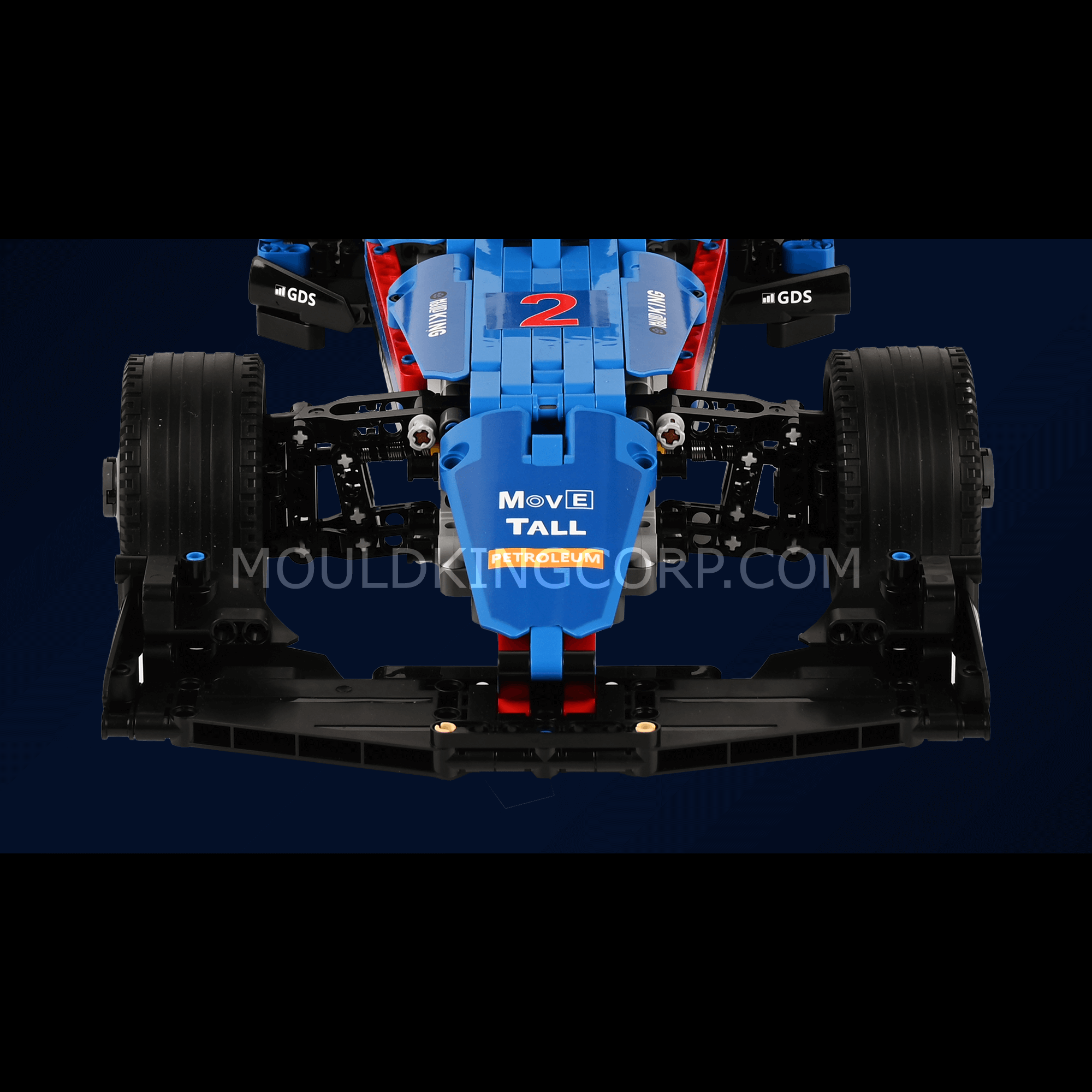 MOULD KING 18024A/B RC Formula Race Car Building Set - 1,065 PCS STEM Toy for Kids & Adults | Remote Control Racing Car for Indoor & Outdoor Play