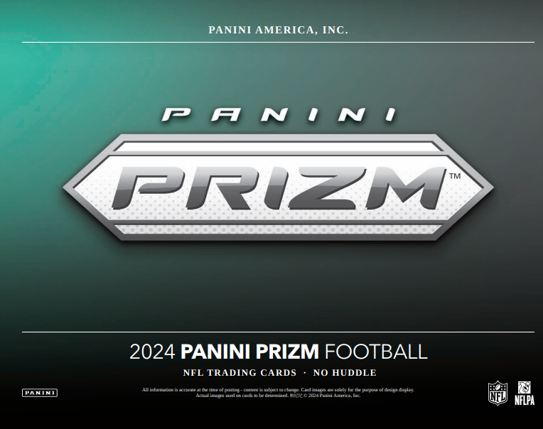 2024 Panini Prizm Football No Huddle Box - 12 Packs, 5 Cards per Pack - NFL Trading Cards for Collectors & Fans - Perfect for Fantasy Football Season & Game Day Trading