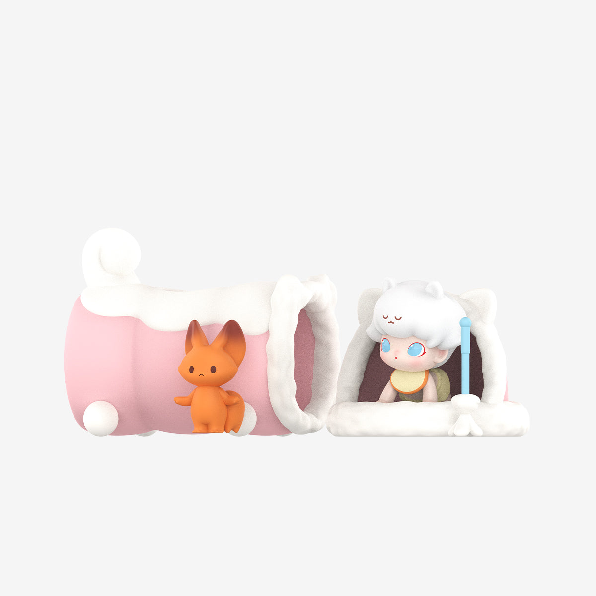 Dimoo Cat Paradise Series Collectible Figure - Cute Cat-Themed Prop for Home Decor, Shelf Display & Anime Collections