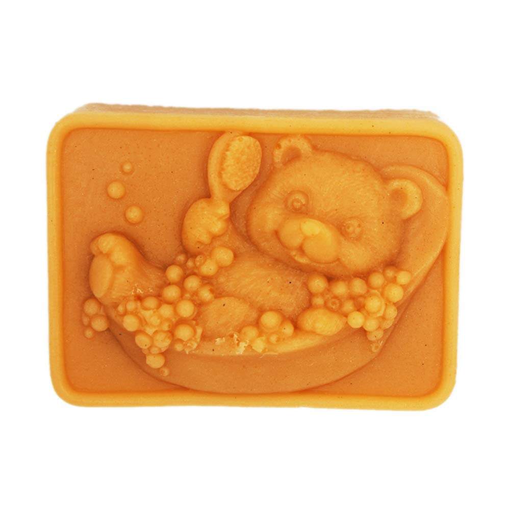Premium Silicone Soap Mold - Cute Bear Shape for DIY Handmade Soap Making, Bath Bomb & Candle Crafts - Perfect for Home Spa, Gift Making & Bathroom Decor