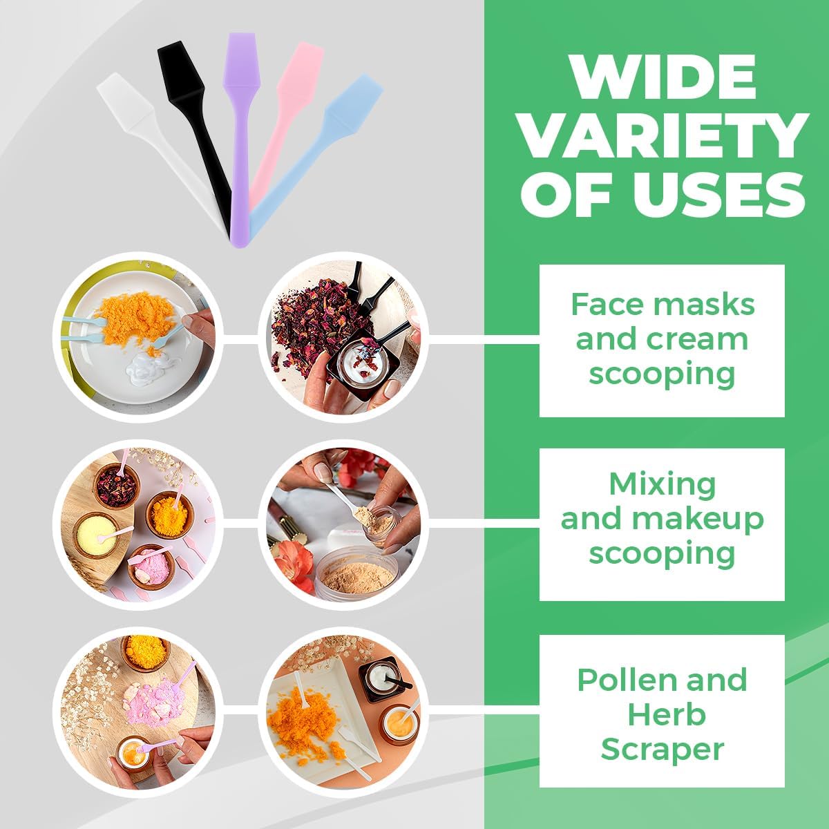 100-Pack Mini Face Spatula (2.5 Inch) - Small Plastic Foundation Spatula for Skincare, Creams & Crafts | Cosmetic Applicator Tool for Mixing Face Masks, Lotions & Makeup | Purple | Perfect for DIY Beauty, Salon Use & Home Spa Treatments
