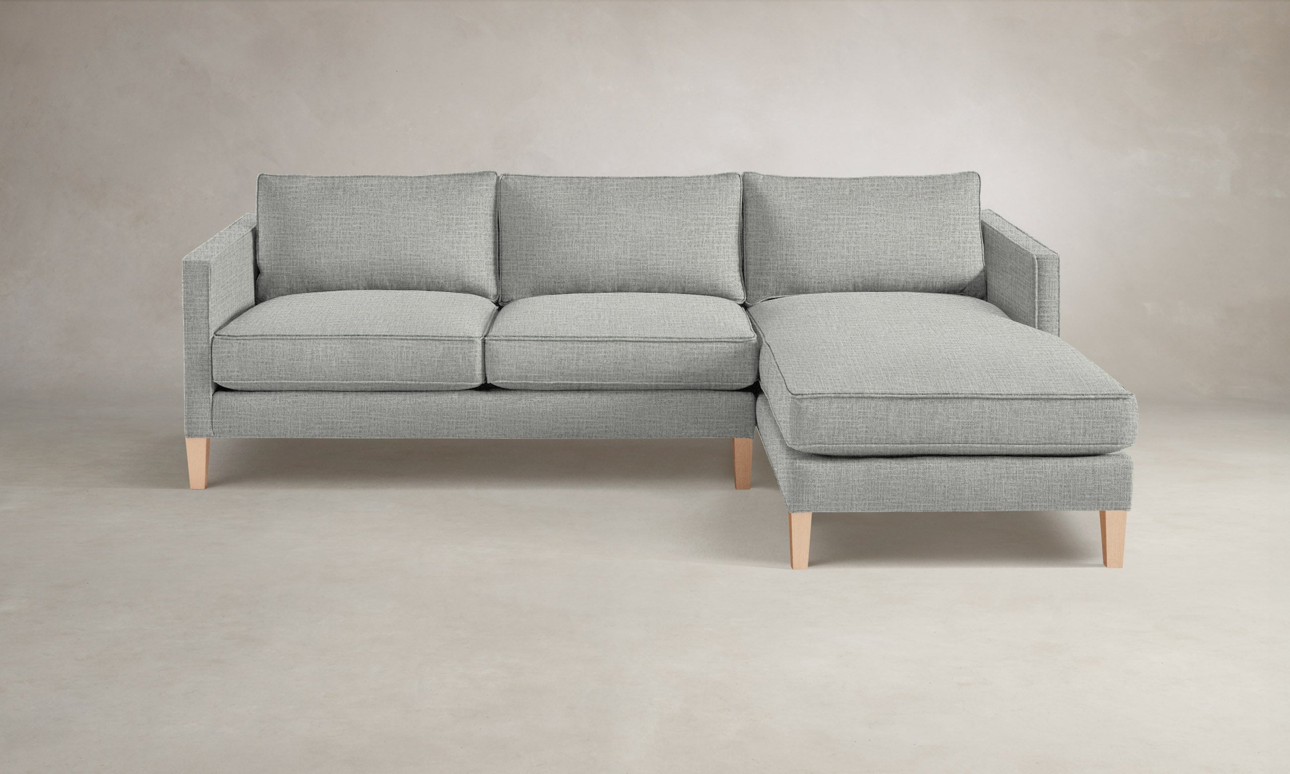 Premium Crosby Sectional Sofa - Performance Woven Chenille Fabric, Water-Resistant & Durable - Perfect for Living Room, Family Room or Home Theater