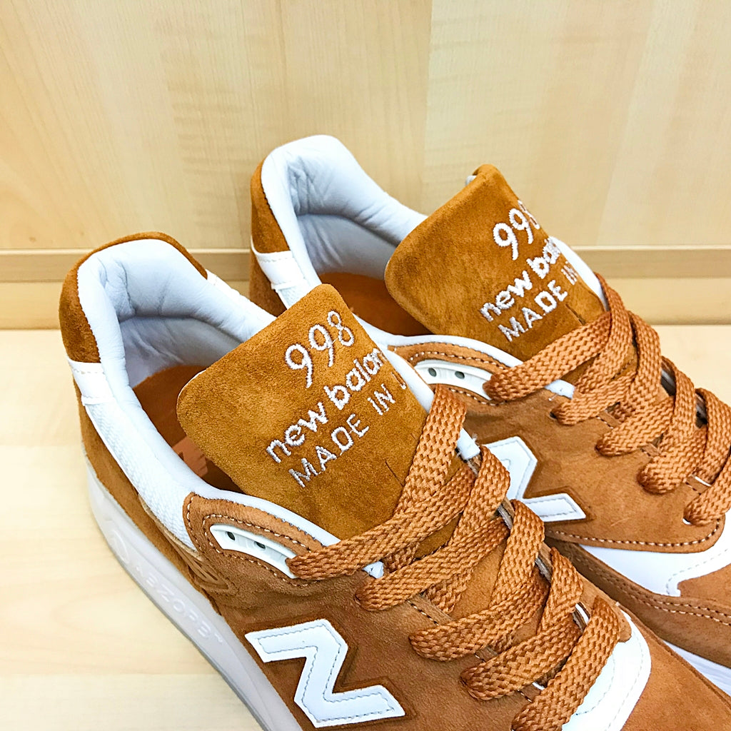 New Balance M998TCC Tan & White Made in USA - Premium Running Shoes for Men, Comfortable Sneakers for Walking, Gym & Casual Wear