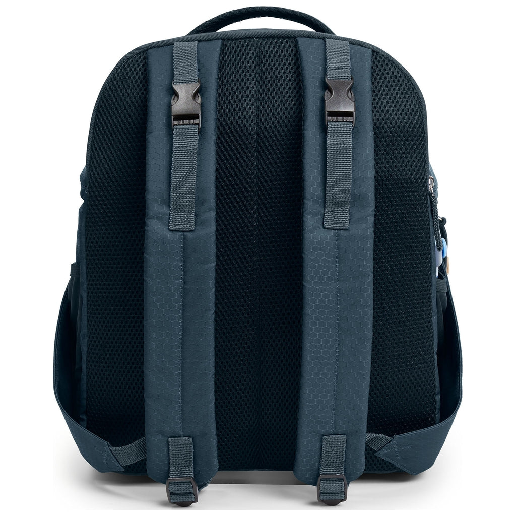 Skip Hop GO Envi Eco-Friendly Diaper Backpack - Blue Grey Hex | Waterproof Baby Changing Bag for Travel, Daycare & On-the-Go Parents