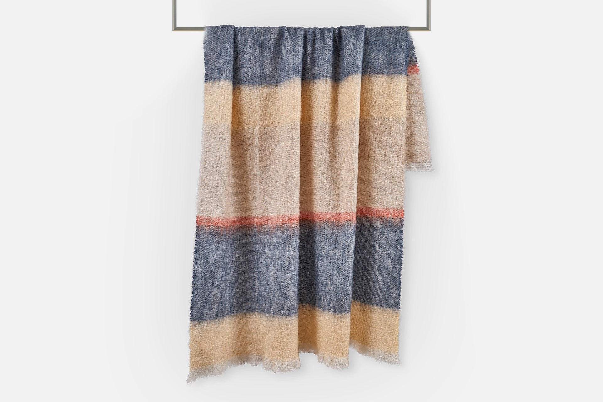 Premium Slate Silare Mohair Throw Blanket - Ultra Soft & Cozy, Perfect for Sofa, Bed, or Travel - Luxury Home Decor & Gift Idea