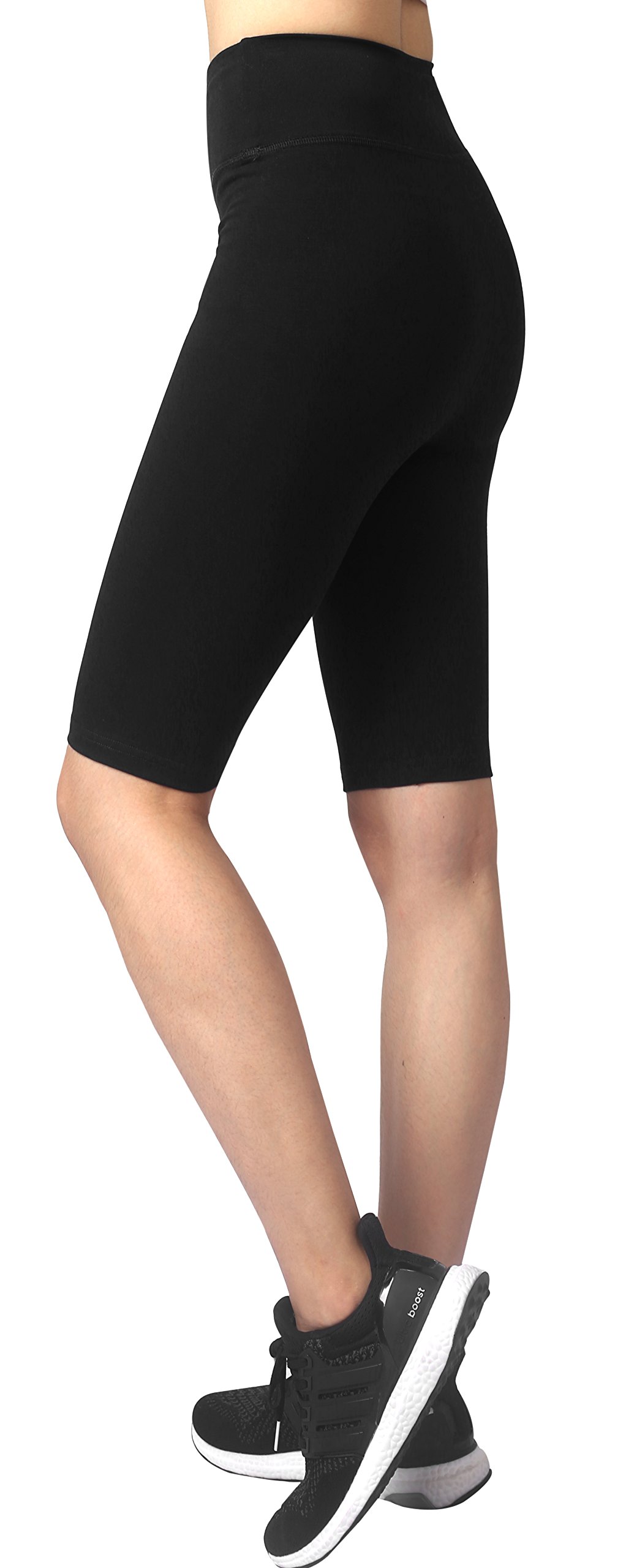 Neonysweets Women's High Waisted Yoga Shorts - Cotton Workout Shorts for Gym, Running, Fitness & Lounge - Breathable & Comfortable Activewear