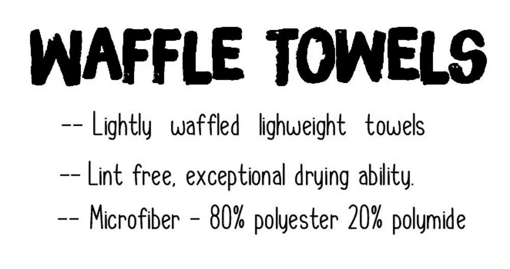 Funny Absorbent Waffle Weave Kitchen Towel 16x24 Inches - Eat Hole Foods Design for Dish Drying, Hand Wiping & Home Decor