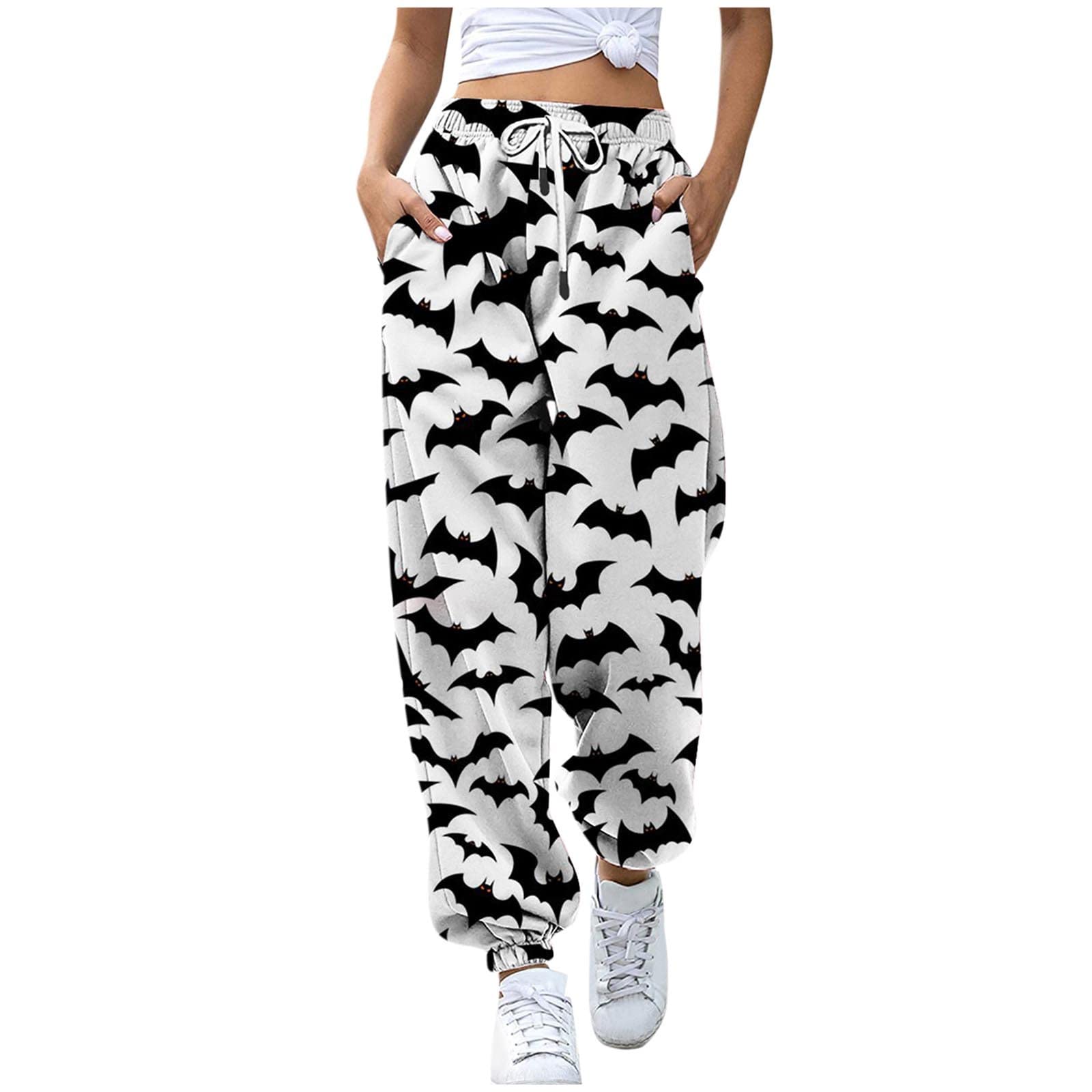 YDKZYMD Women's 3D Printed Jogger Pants - Funny Halloween Graphic Sweatpants for Women & Men | Loose Fit Unisex Track Pants | Comfortable Baggy Sportswear for Running, Gym, Lounge & Casual Wear