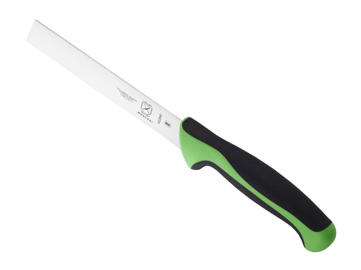 Mercer Culinary Millennia 6-Inch Green Utility Knife - Professional Chef Knife for Fruits Vegetables & Food Prep - Perfect for Home Kitchen, Restaurant & Camping Use