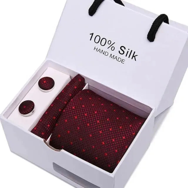 Premium Silk Men's Necktie Set - Elegant & Stylish Formal Ties for Business, Weddings & Special Occasions