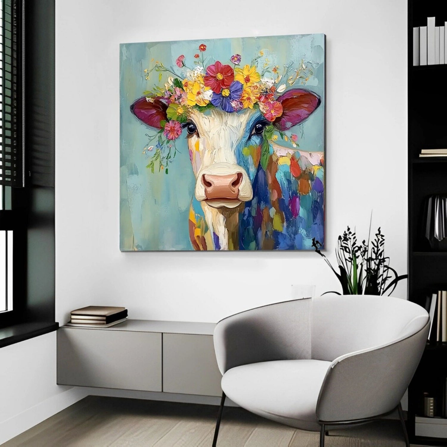 Animal Art Painting #AP099 - Handmade Canvas Wall Decor for Living Room, Bedroom & Office - Wildlife & Nature Inspired Home Decor