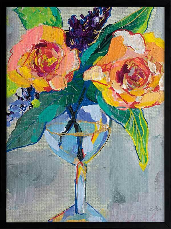 Bright Blossoms Floral Framed Wall Art Print - Perfect for Living Room, Bedroom & Office Decor