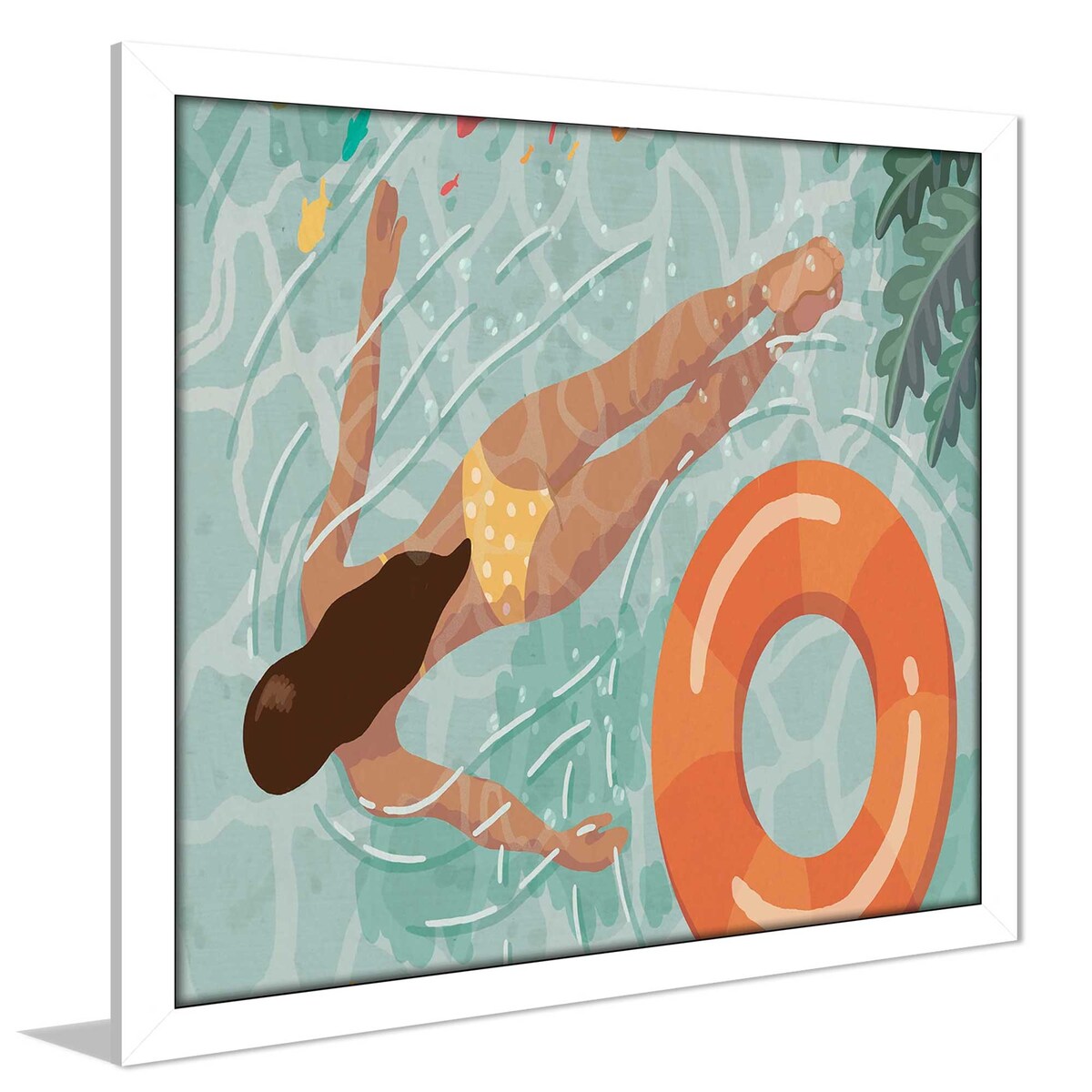Beach Babes IV Square Acrylic Print - Vibrant Wall Art for Beach House, Living Room & Coastal Decor