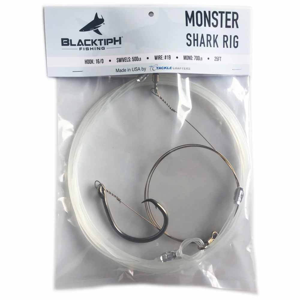 Blacktip Monster Shark Rig - Premium Saltwater Fishing Rig for Big Game Sharks - Perfect for Offshore, Deep Sea, and Sport Fishing Adventures