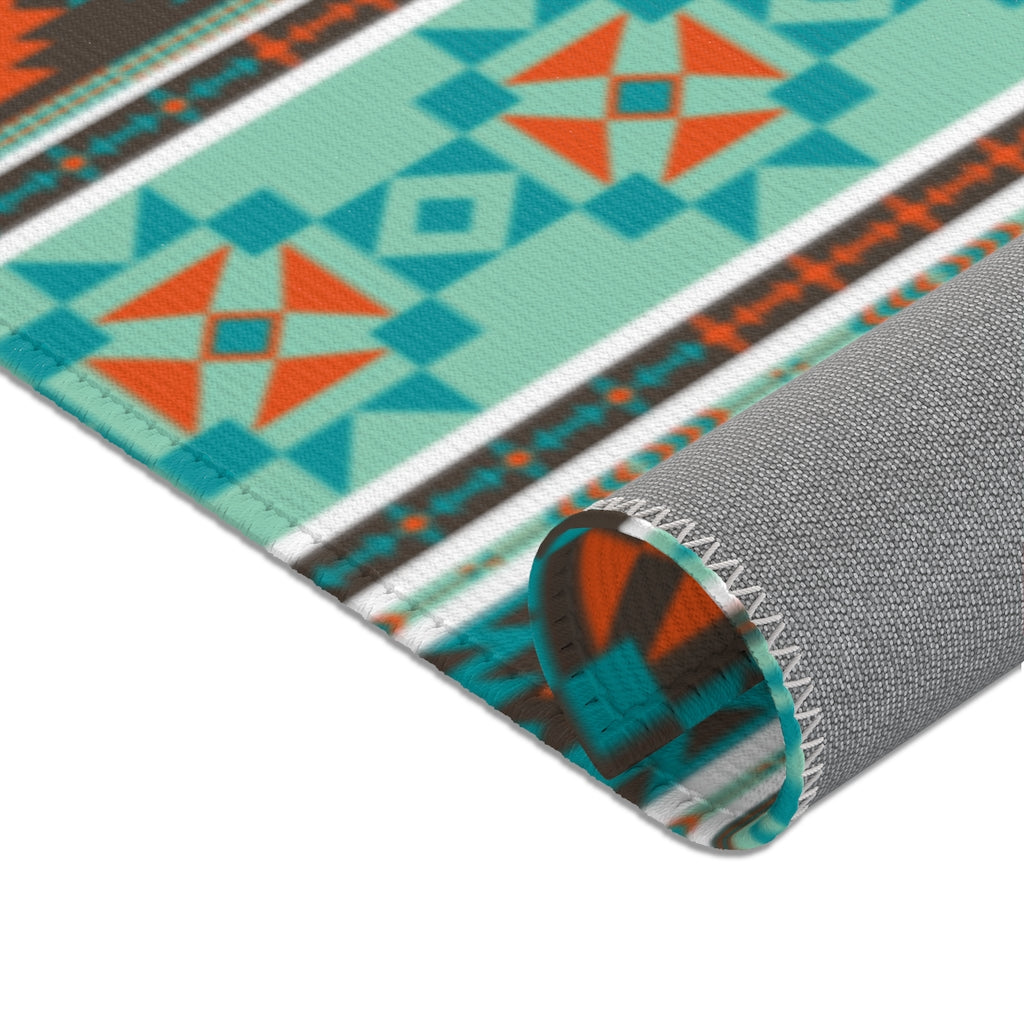 Stylish Geometric Southwestern Area Rug - Boho Chic Home Decor for Living Room, Bedroom & Office