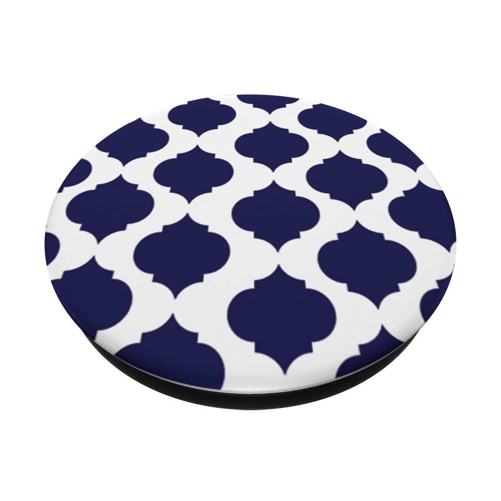 Navy Blue and White Trellis Pattern Home Decor Fabric for Curtains, Pillows, and Upholstery