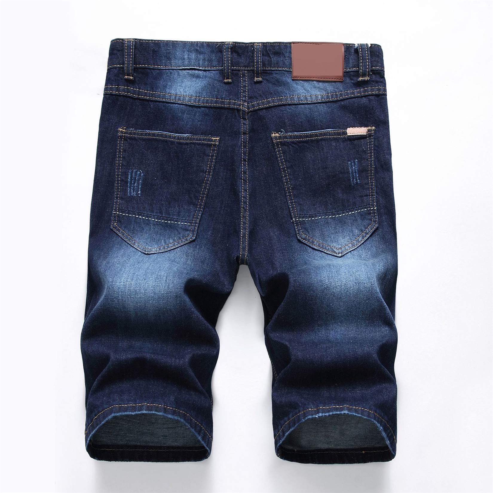 Andongnywell Men's Ripped Denim Shorts - Classic Slim Fit Distressed Jeans for Summer | Casual Streetwear & Beach Outfits