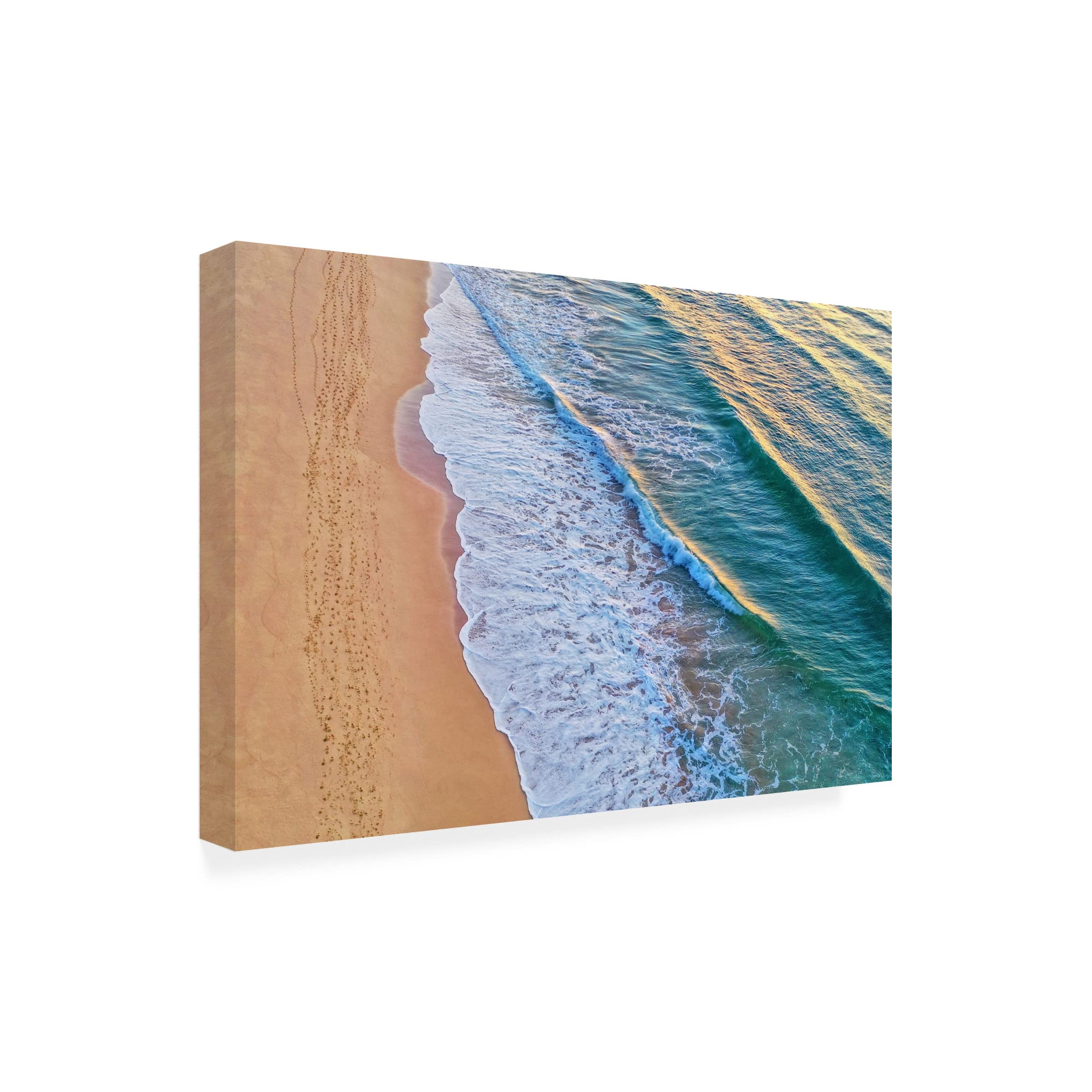 Trademark Fine Art 'Morning Foot Traffic' Canvas Wall Art by Beata Czyzowska - Modern Abstract Painting for Living Room, Bedroom & Office Decor