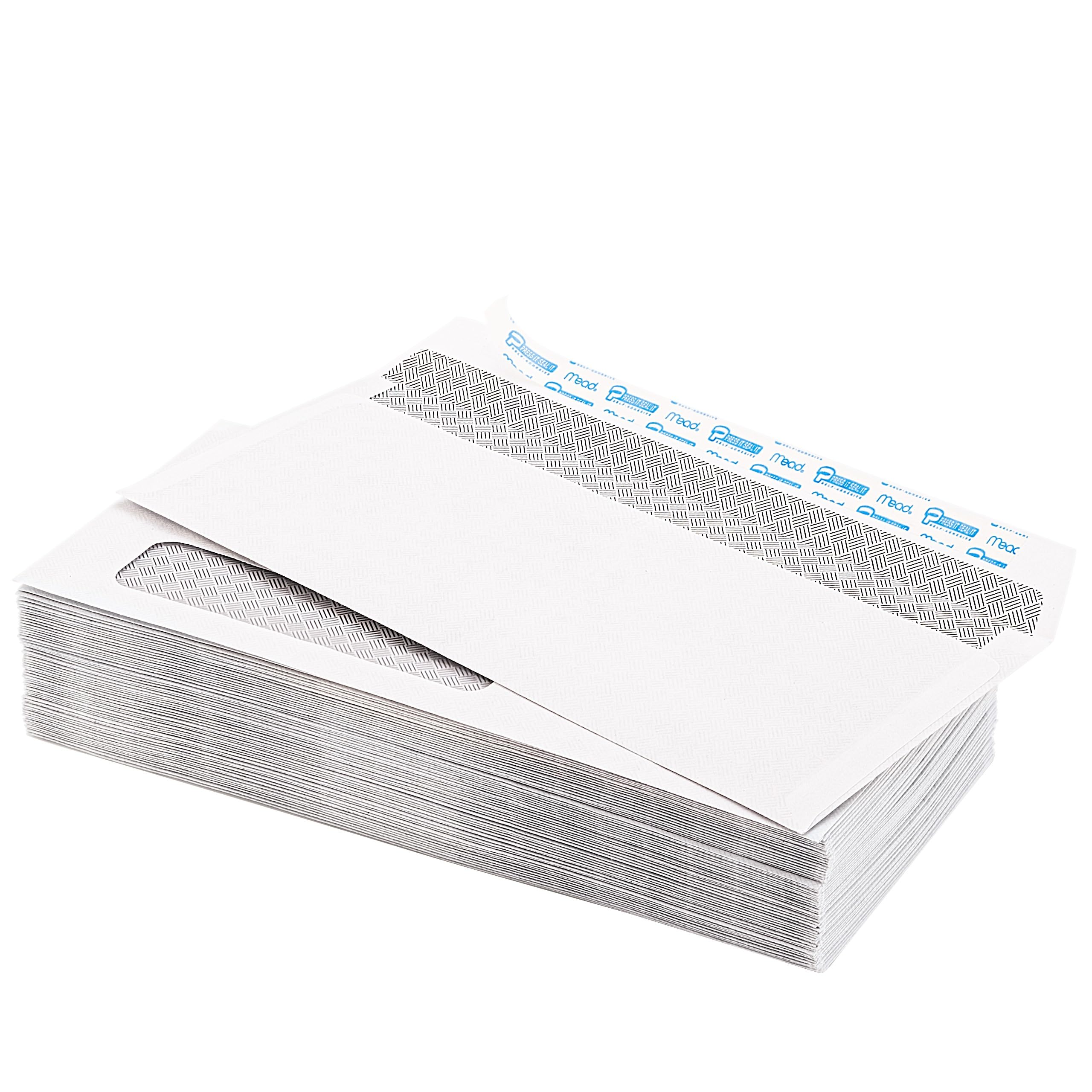 #10 Self-Seal Business Envelopes with Left Window - 500 Pack (742022) | Security Tinted White Peel & Seal Envelopes for Mailing, Invoices & Office Documents