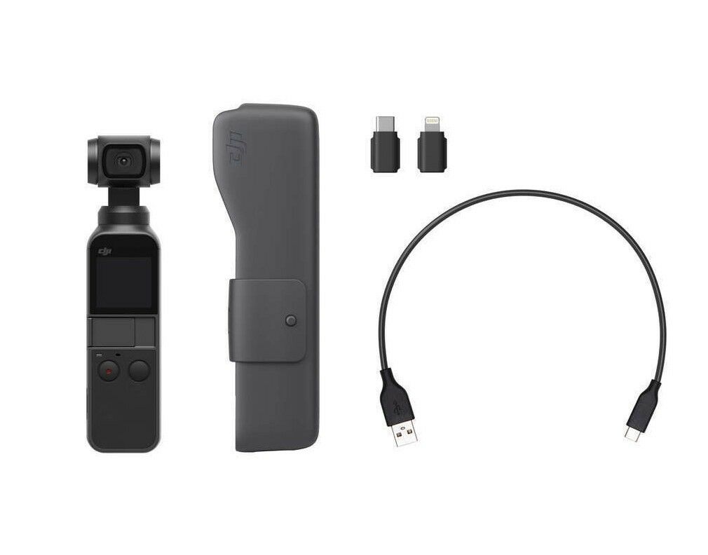 DJI Osmo Pocket 3-Axis Gimbal Stabilizer 4K Camera Vlog Video Creator (Open Box) - Perfect for Travel, Vlogging & Action Shots
