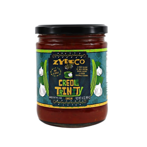 Zydeco Salsa - Authentic Louisiana Hot Sauce | Spicy Cajun Flavor for Seafood, Wings & More | Perfect for Cooking, Grilling & Gifting