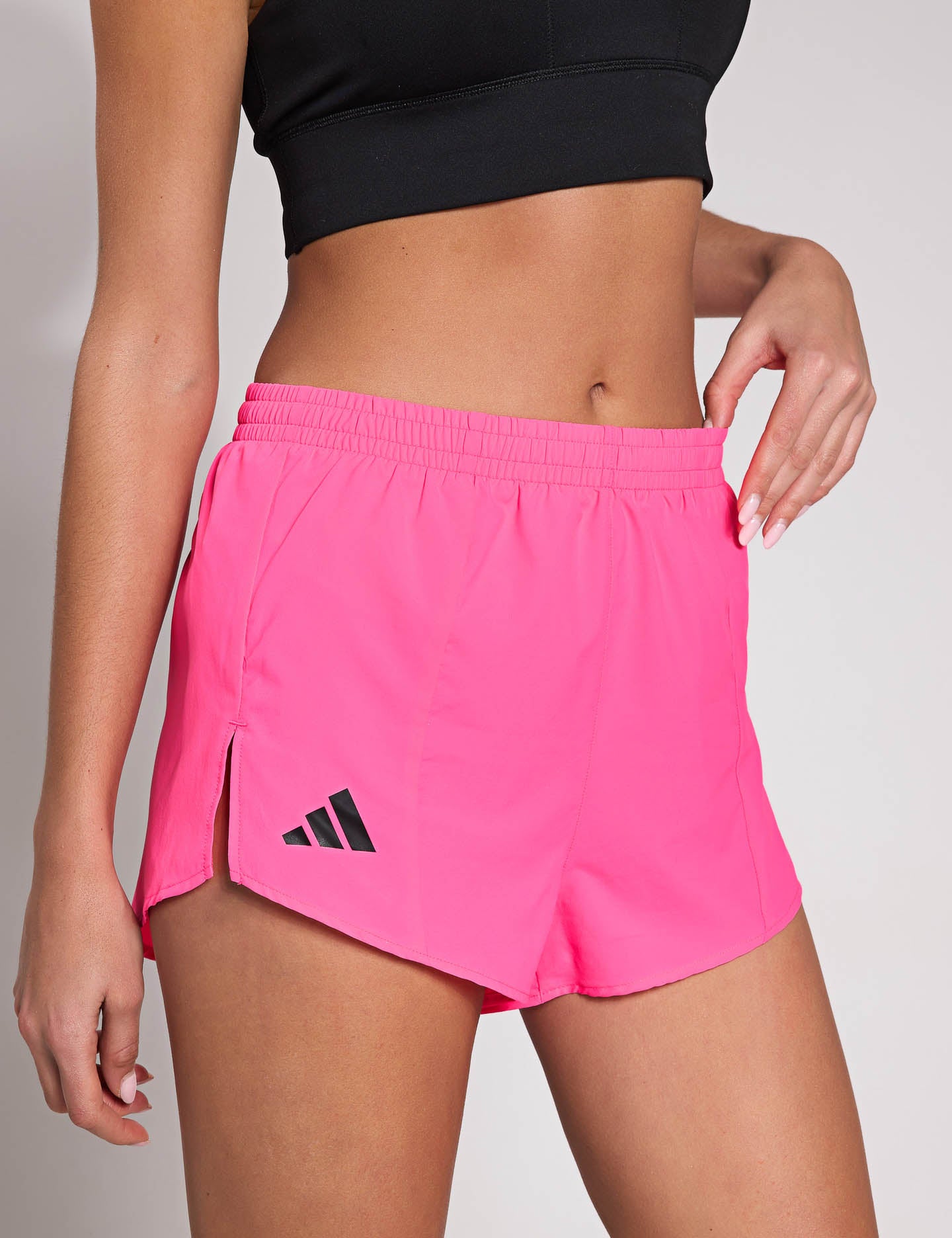 Adizero Essentials Running Shorts for Women - Lightweight, Breathable & Comfortable - Lucid Pink - Perfect for Jogging, Gym Workouts & Outdoor Sports