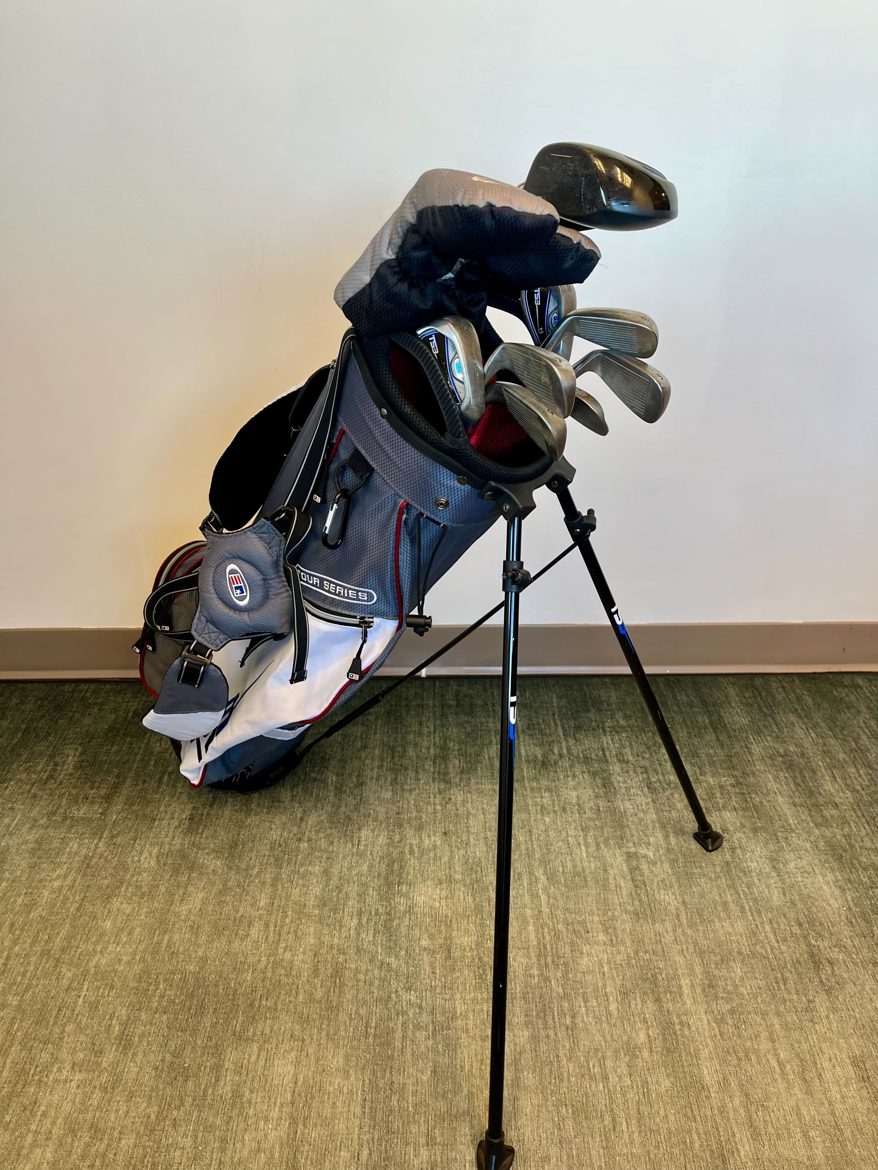US Kids Golf TS3 v5 Complete Kids Golf Club Set - 1W, 3W, 3HY, 4H, 5 SW Right-Handed 60G with Matching TS3 Golf Bag - Perfect for Junior Golfers & Youth Golf Training