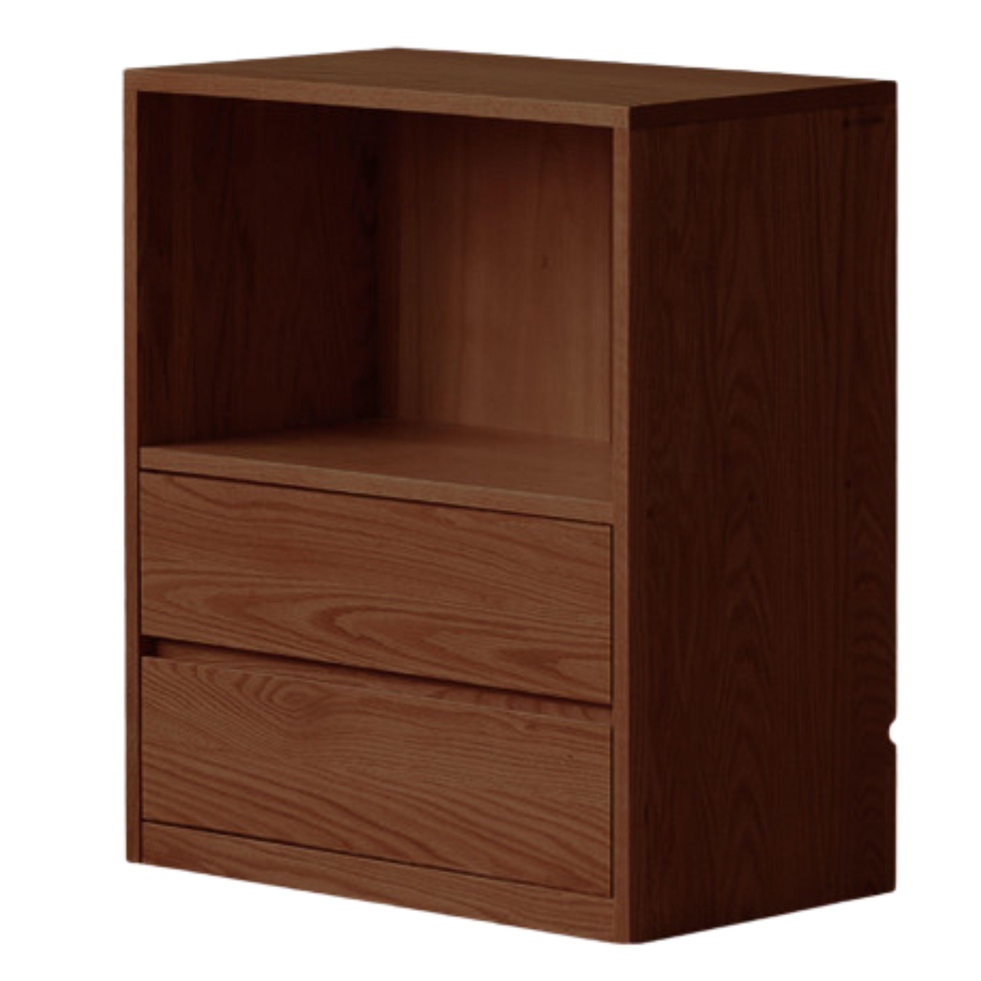 26x13.8x29.5 inch / 66x35x75 сm / walnut color / oak  Double drawer bookcase