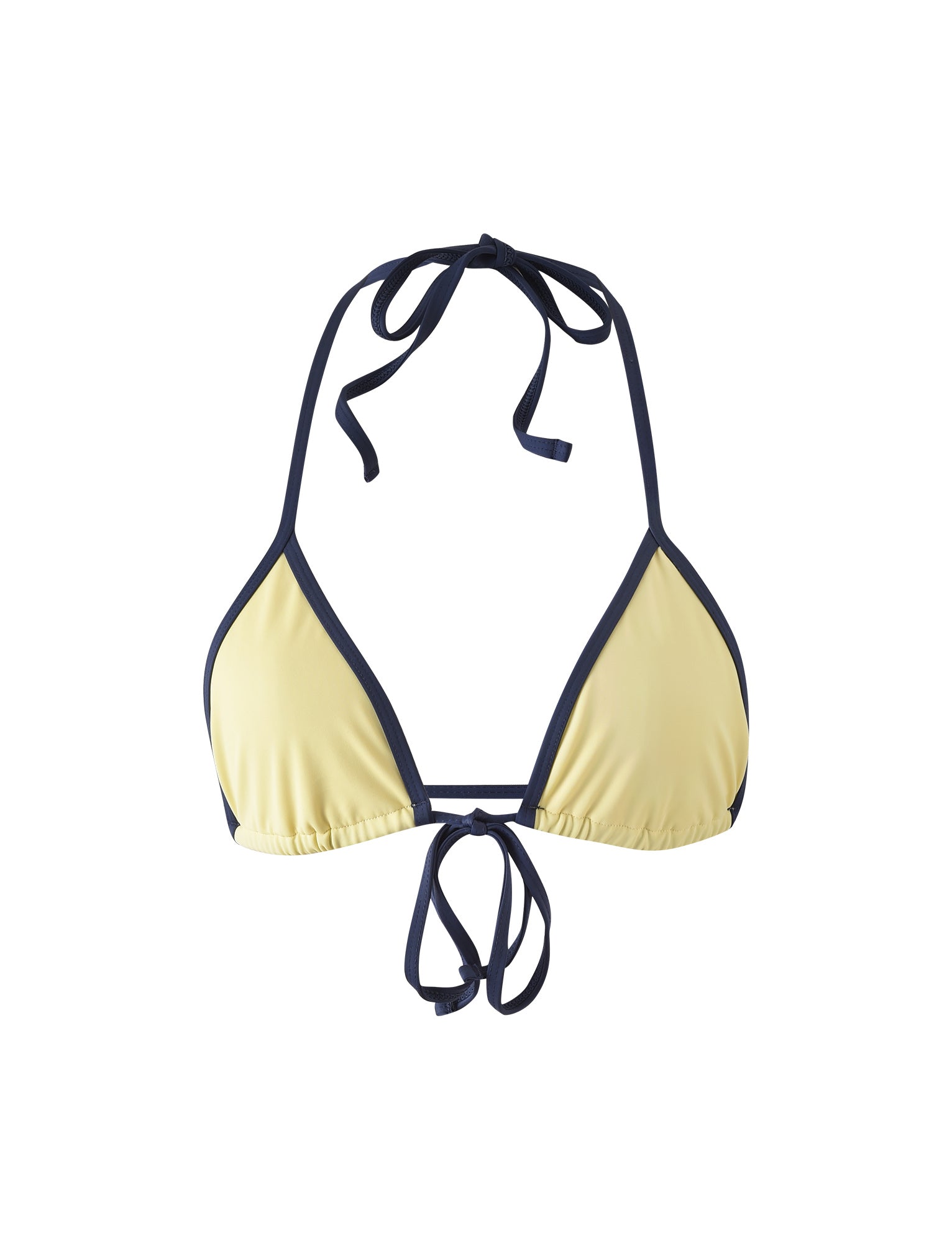 Kristin Bikini Top - Pale Yellow Women's Swimwear | Perfect for Beach Vacations, Pool Parties & Summer Getaways