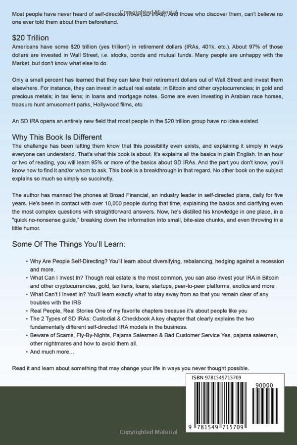 The Ultimate Self-Directed IRA Guide: How to Invest in Real Estate, Bitcoin, Ethereum, Cryptocurrency, Gold & Private Businesses with Solo 401k - Perfect for Retirement Planning & Wealth Building
