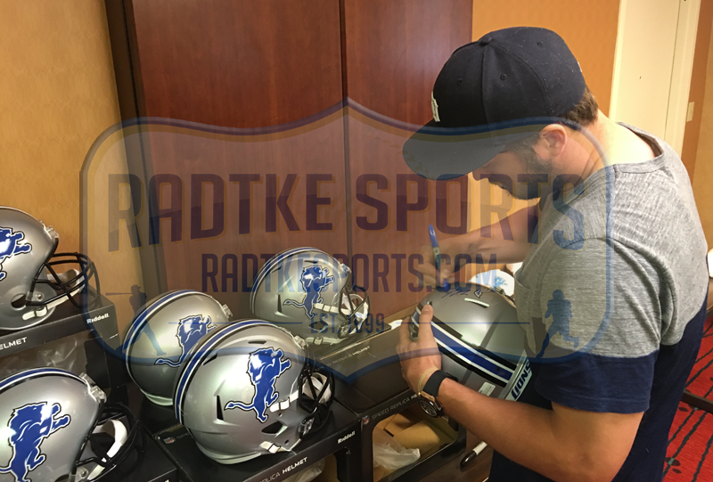 Matthew Stafford Autographed Detroit Lions Riddell Speed NFL Helmet - Full Size Official Football Collectible for Fans, Display & Sports Memorabilia Collection