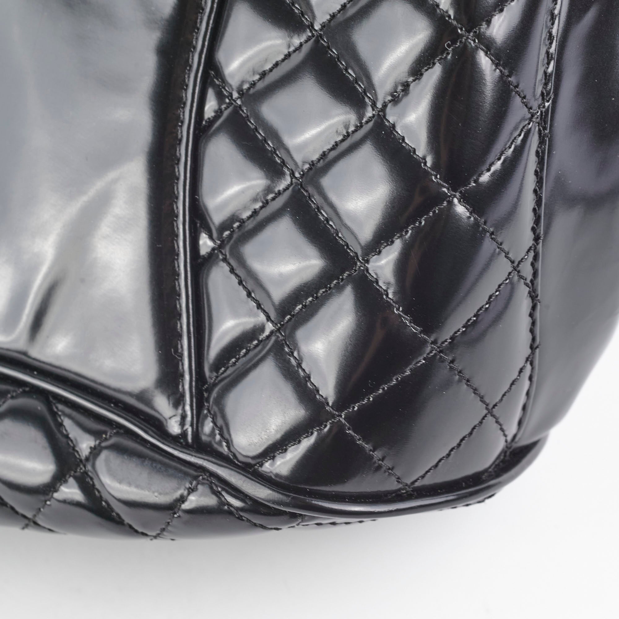 Chanel Mademoiselle Frame Patent Leather Handbag - Black Luxury Shoulder Bag for Women | Perfect for Evening Parties, Date Nights & Special Occasions
