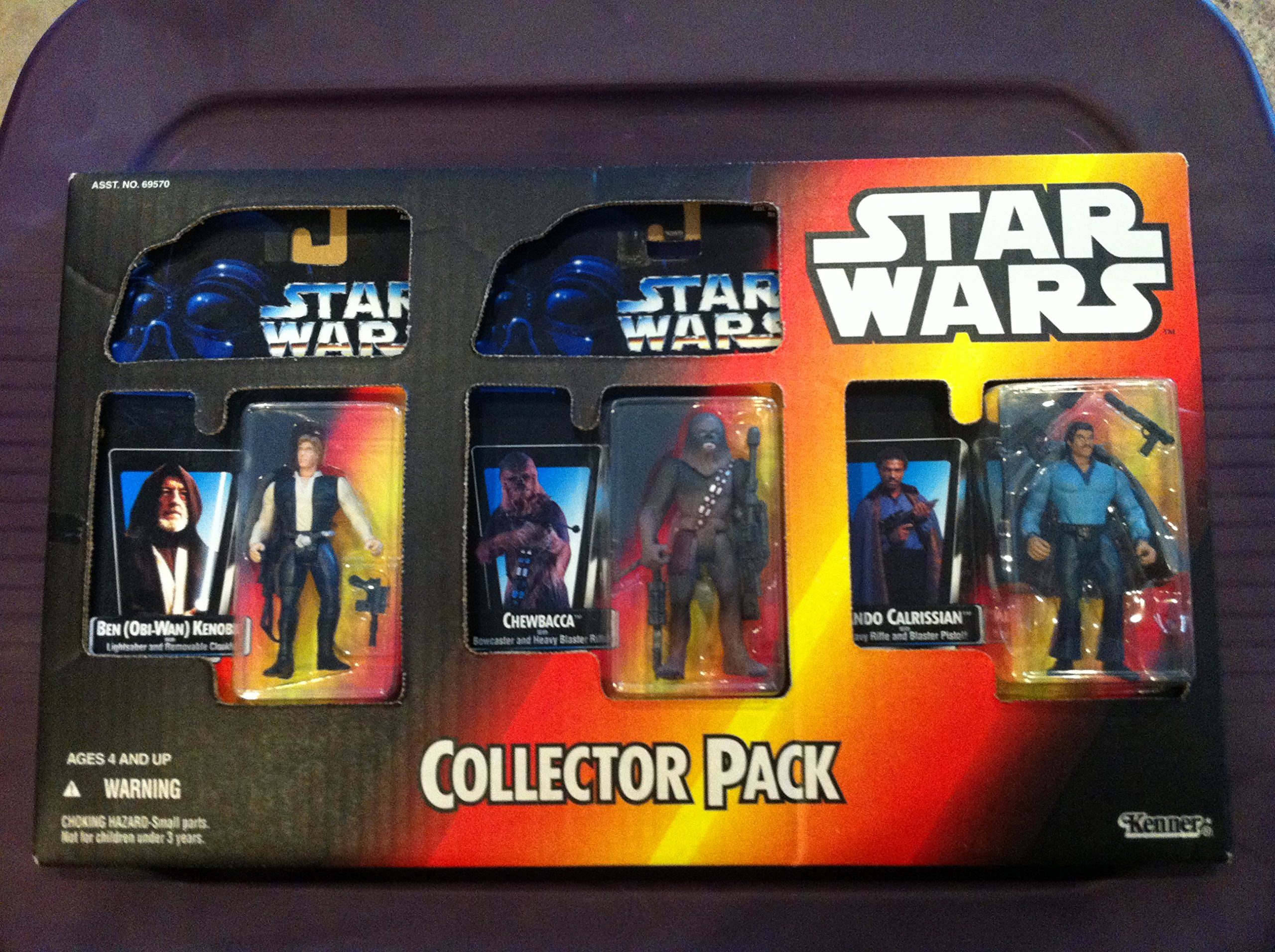 Star Wars Han Solo Chewbacca Lando Calrissian Action Figure Collector Pack - Empire Strikes Back ESB 3.75