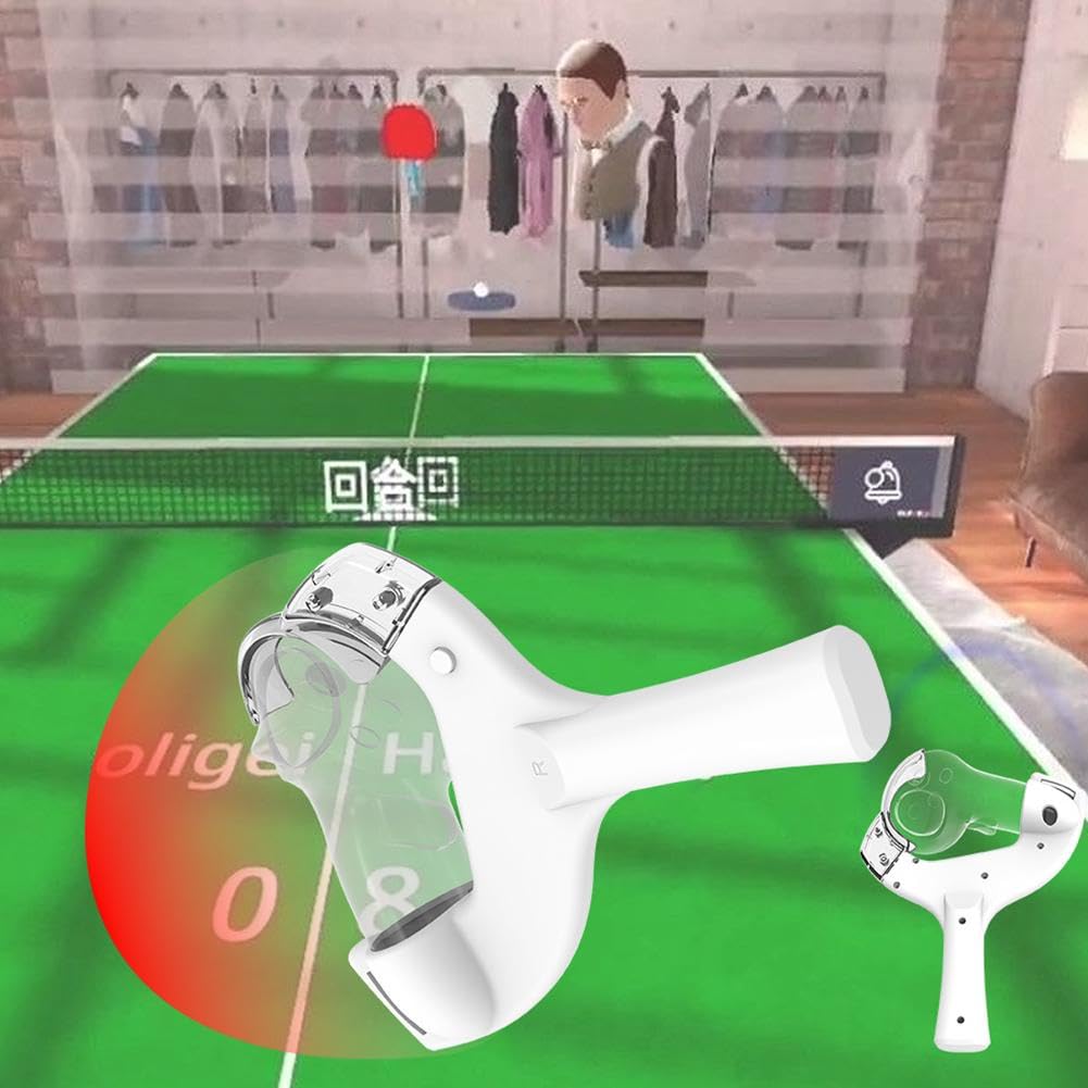 Oculus Quest 3 VR Table Tennis Racket Handle Adapter - Meta Quest 3 Controller Accessories for Realistic VR Ping Pong Gaming Experience | Perfect for VR Sports, Fitness Training & Immersive Gameplay