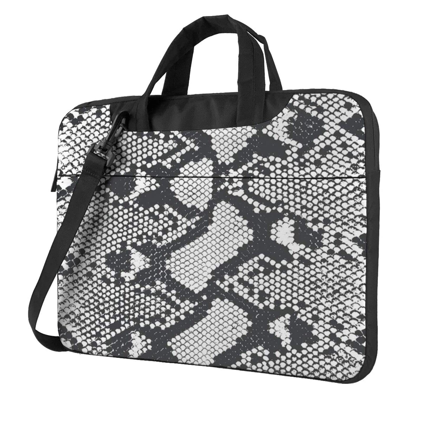Premium Genuine Snake Skin Laptop Briefcase - Stylish Business Bag for Men & Women - Fits 15.6