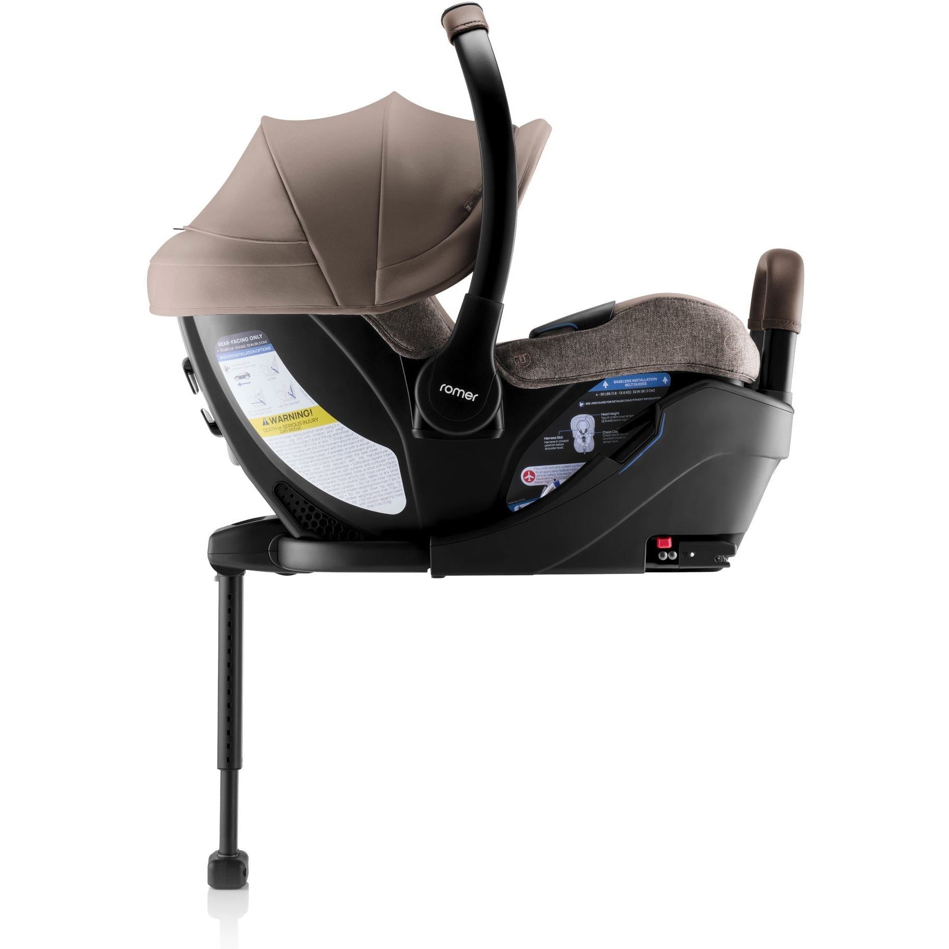 Romer Juni Infant Car Seat with Versa Base - Safe & Lightweight Baby Car Seat for Newborns to 35 lbs - Easy Installation for Cars, Travel & Daily Commute