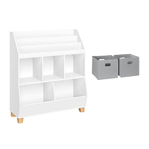 White With 2 Gray Bins