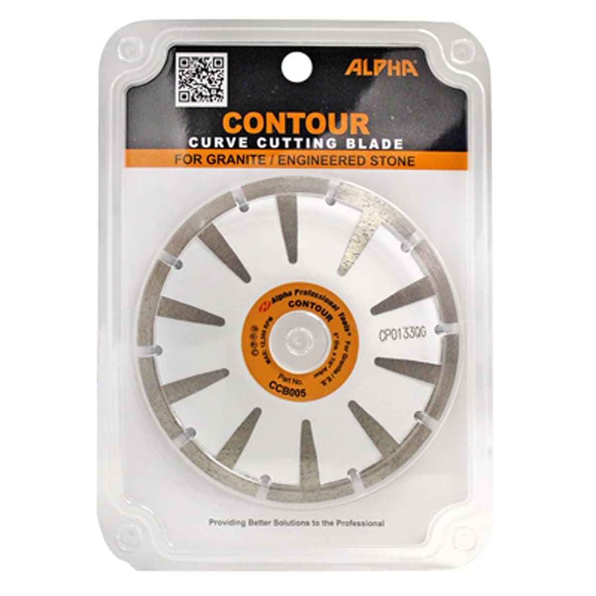 Alpha Contour Blade for Granite & Engineered Stone - Premium Diamond Cutting Wheel for Countertops, Tile & Stone Fabrication - Perfect for Kitchen Remodeling & DIY Projects