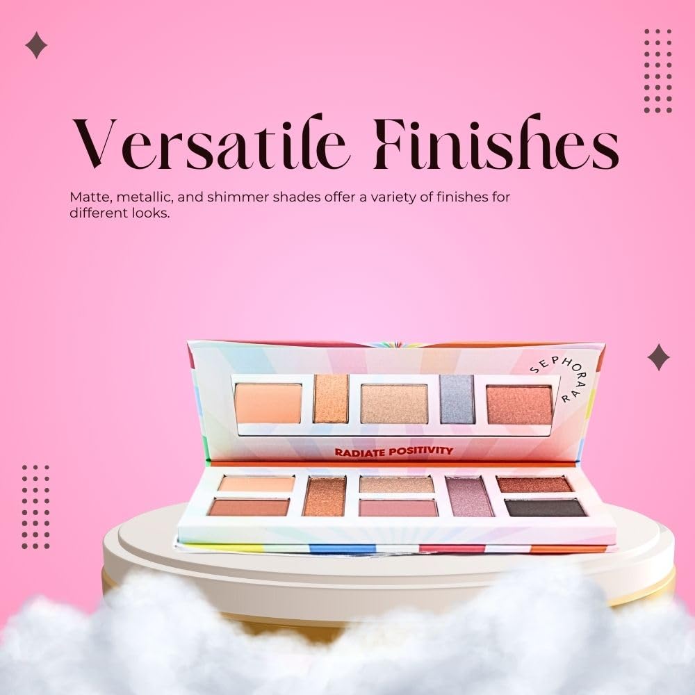 SEPHORA COLLECTION 8-Pan Eyeshadow Palette - Highly Pigmented, Long-Lasting Makeup for Day & Night Looks | Perfect for Professional Makeup Artists & Beauty Enthusiasts