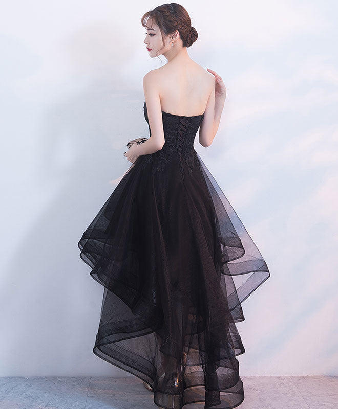 Elegant Black Tulle Lace Short Prom Dress | Homecoming Party Gown | Perfect for Prom Night, Homecoming Dance & Special Occasions