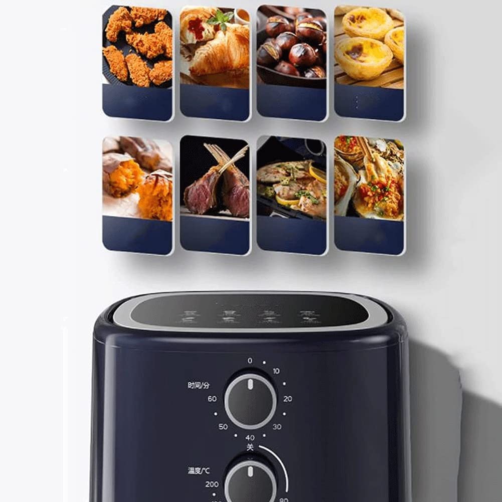 5L Air Fryer with 8 Presets - Compact Space Saving Electric Hot Air Fryer Oven, Oil-Less Cooking, LED Touch Screen, Nonstick Basket & Auto Shutoff - Perfect for Healthy Family Meals, Quick Snacks & Party Cooking