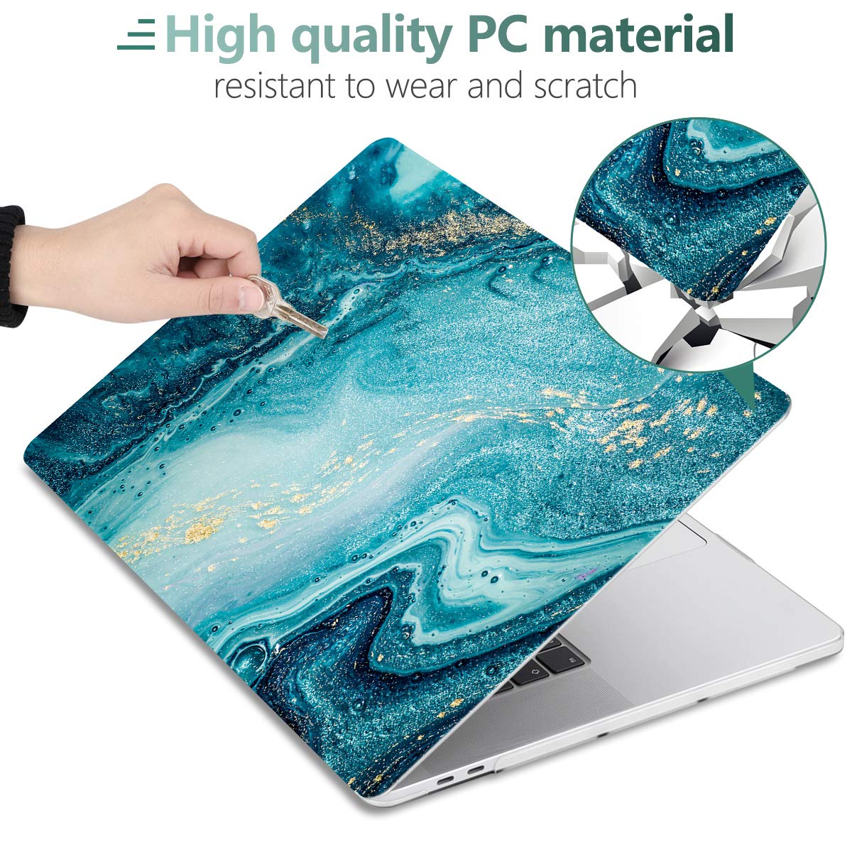 DONGKE Hard Plastic Case for MacBook Pro 16 inch (2019-2020 Model A2141) - Slim Protective Shell Cover Compatible with MacBook Pro 16