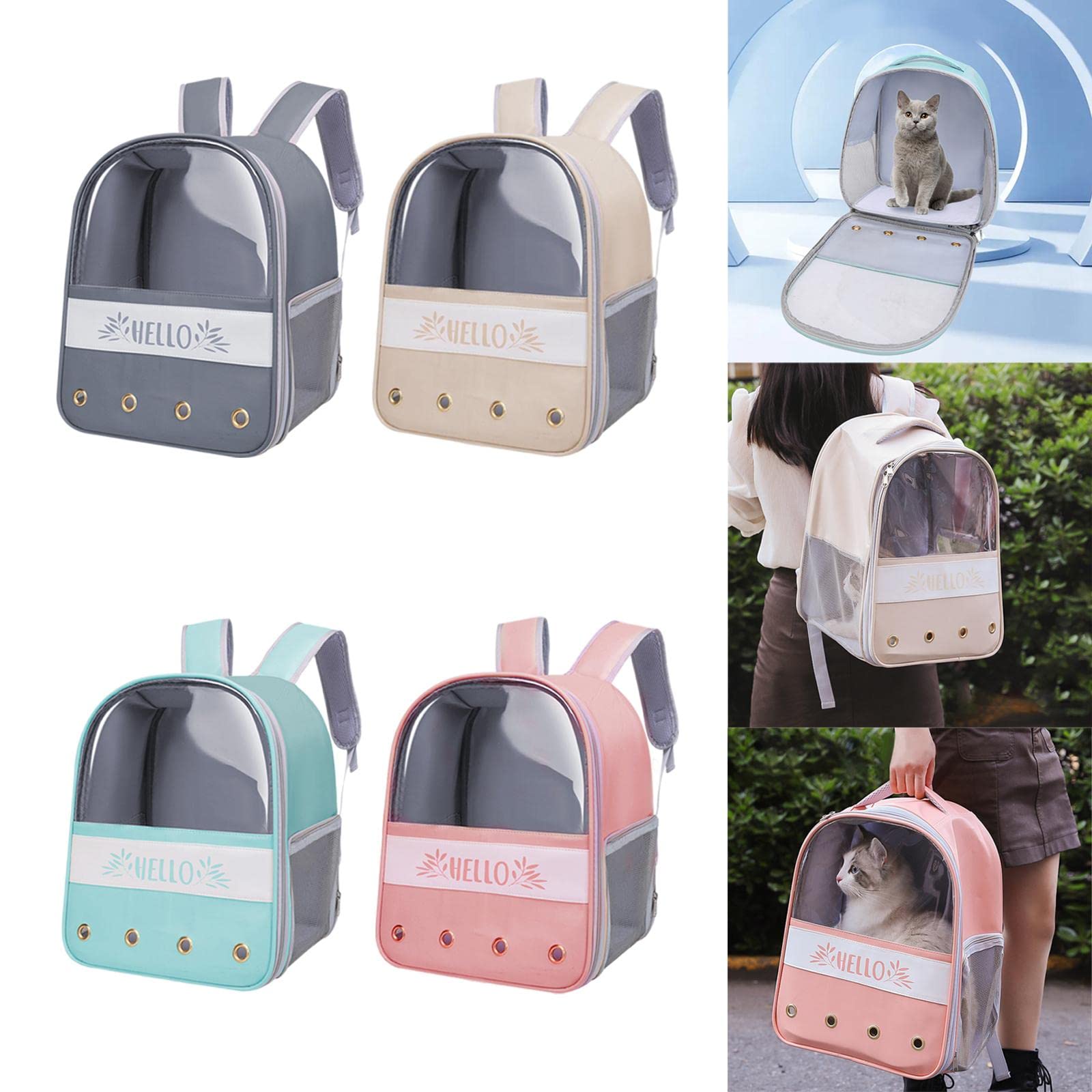 **Enakshi Durable Pet Carrier Backpack for Dogs & Cats – Soft Travel Tote Bag for Small Pets, Rabbits – Lightweight & Comfortable (Gray) – Perfect for Air Travel, Hiking, Vet Visits & Outdoor Adventures**