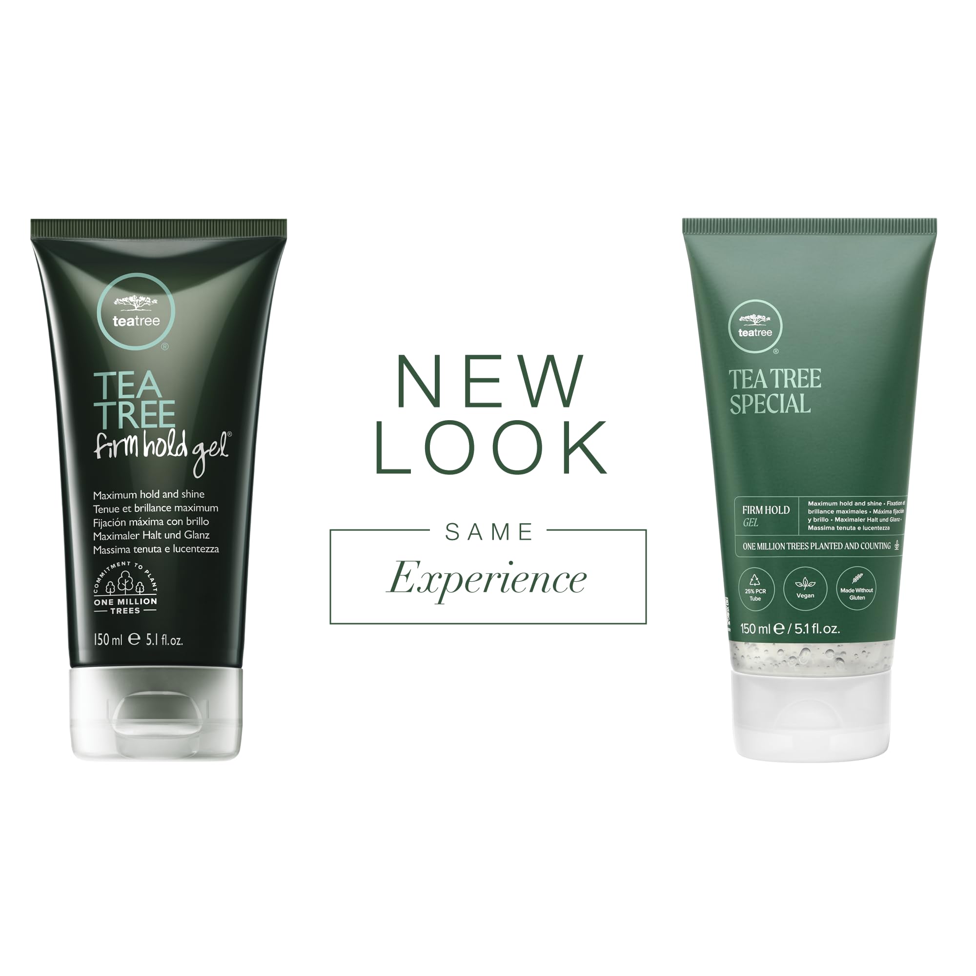 Tea Tree Firm Hold Hair Gel - Maximum Hold & High-Shine Finish for All Hair Types - Perfect for Styling, Curly Hair & Daily Use